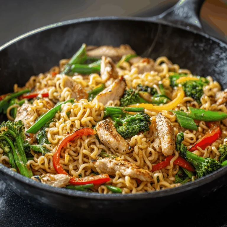 A Whirlwind of Flavor: My Chicken Ramen Stir Fry Adventure A delicious plate of Chicken Ramen Stir Fry (30 minutes)