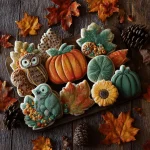 A delicious plate of 33 Must-Bake Fall Cookies: Sugar, Spice, and Everything Nice