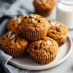 A delicious plate of Healthy Greek Yogurt Pumpkin Muffins