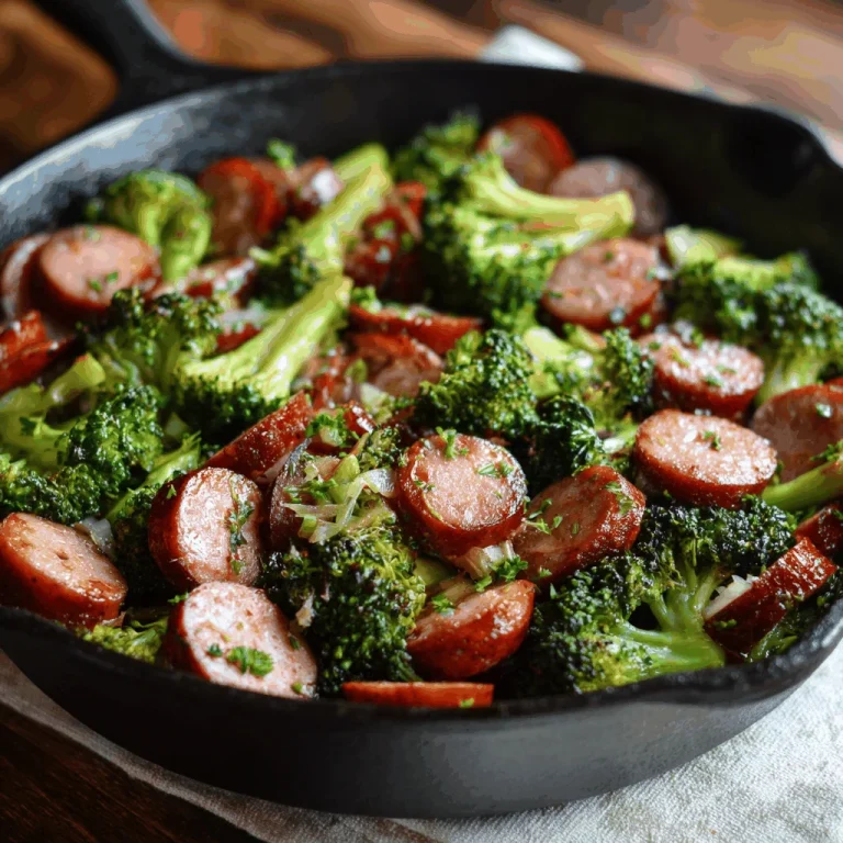Why This Creamy Kielbasa Broccoli Skillet is My Weeknight Hero