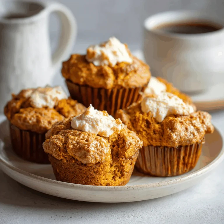 A delicious plate of Irresistible Pumpkin Cream Cheese Swirl Muffins in 30 Minutes