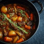 A delicious plate of Witch’s Cauldron Beef Stew