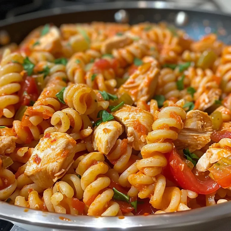 Juicy creamy tomato chicken pasta dish with vibrant tomatoes and green onions garnished on top.