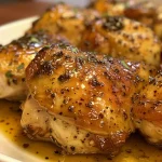 Juicy chicken breast in a rich honey mustard glaze served in a bowl.
