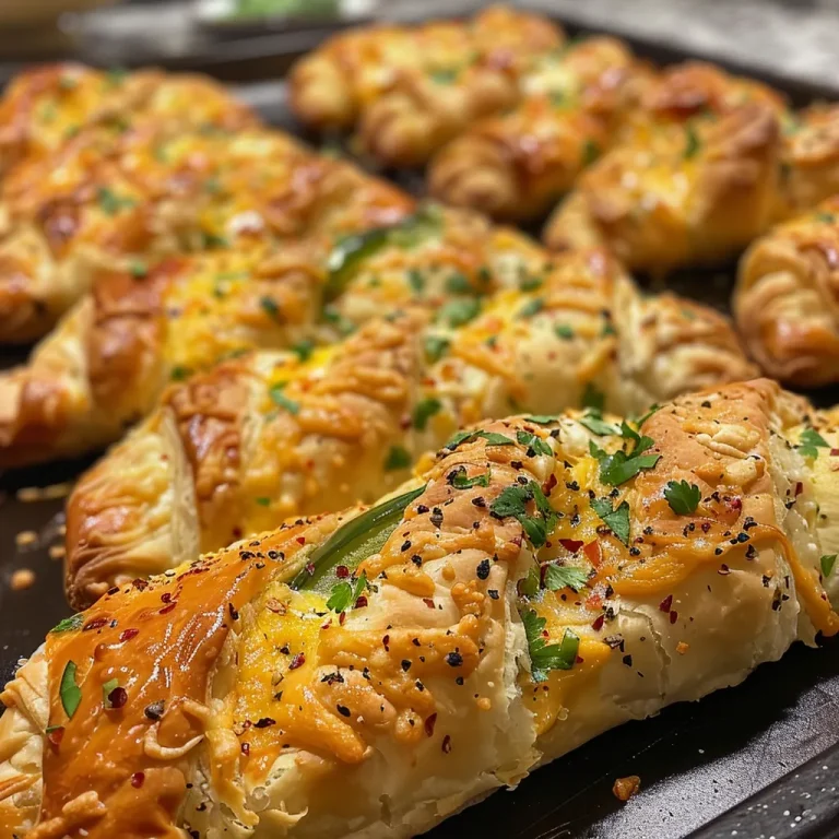 Game Day Adventures: Savoring Jalapeno Popper Twists That Bring Us Together Appetizing Jalapeno Popper Twists with a creamy filling visible.