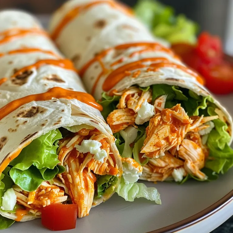 A side view of a delicious Buffalo Chicken Wrap bursting with color and texture.