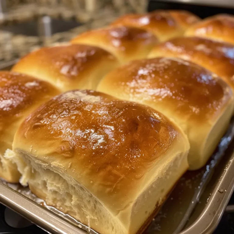 Soft and warm buttermilk rolls arranged neatly, showcasing their texture.