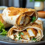 Side view of succulent Mini Schnitzel Wraps, showcasing delicious fillings.