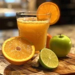 Juicy Vitality Citrus Elixir featuring bright citrus fruits and herbs.