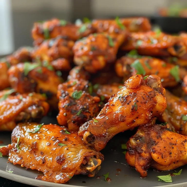 Golden-brown air fryer chicken wings with a sprinkle of freshly ground black pepper.