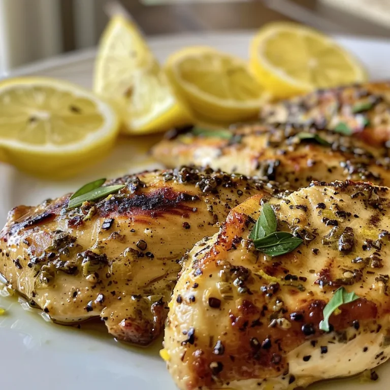 A Zesty Voyage: How Lemon Chicken Marinade Became My Culinary Compass Raw chicken breasts soaking in vibrant lemon marinade.
