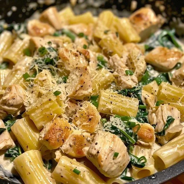 Close-up of Creamy Lemon Chicken showcasing a creamy sauce with herbs and lemon slices.