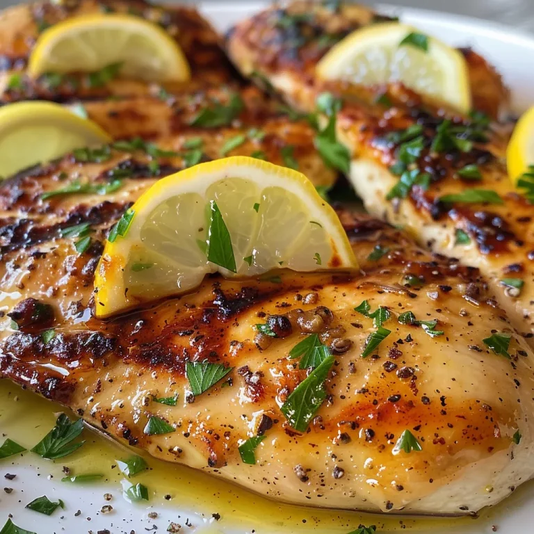 Side view of tender chicken cutlets marinating in a blend of Greek yogurt and spices.