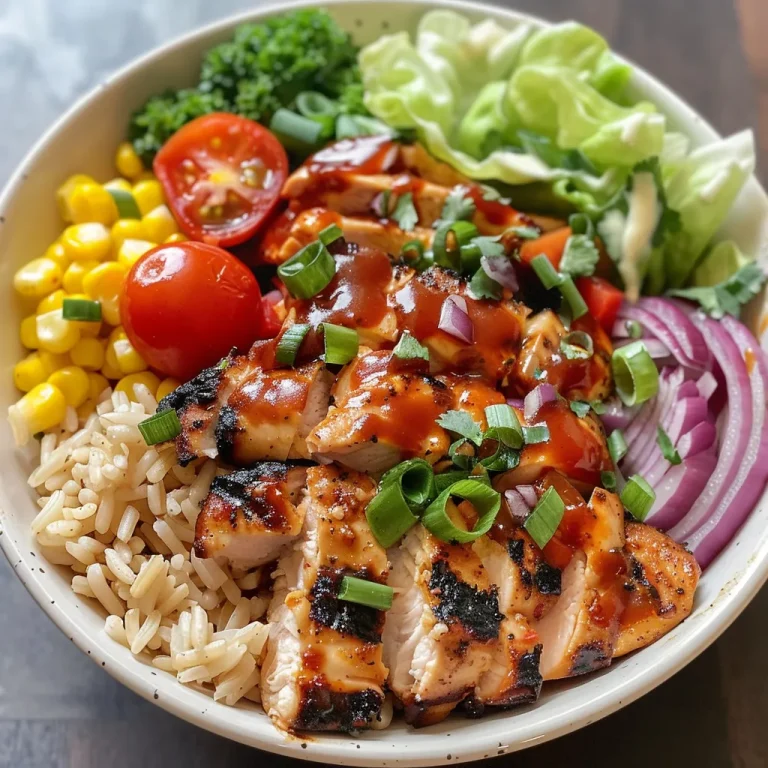 Detailed shot of a protein-packed chicken bowl loaded with diced onions, shredded cheese, and garnished with cilantro.