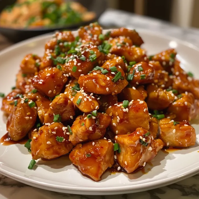 Appetizing Honey Sriracha Chicken ready to serve, showcasing vibrant colors and textures.