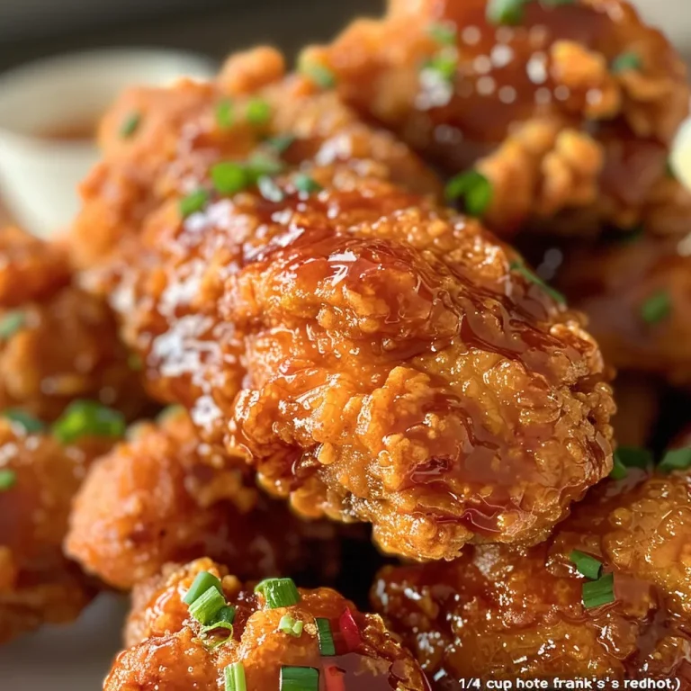 Appetizing presentation of Hot Honey Chicken, showcasing its crispy exterior and vibrant sauce.
