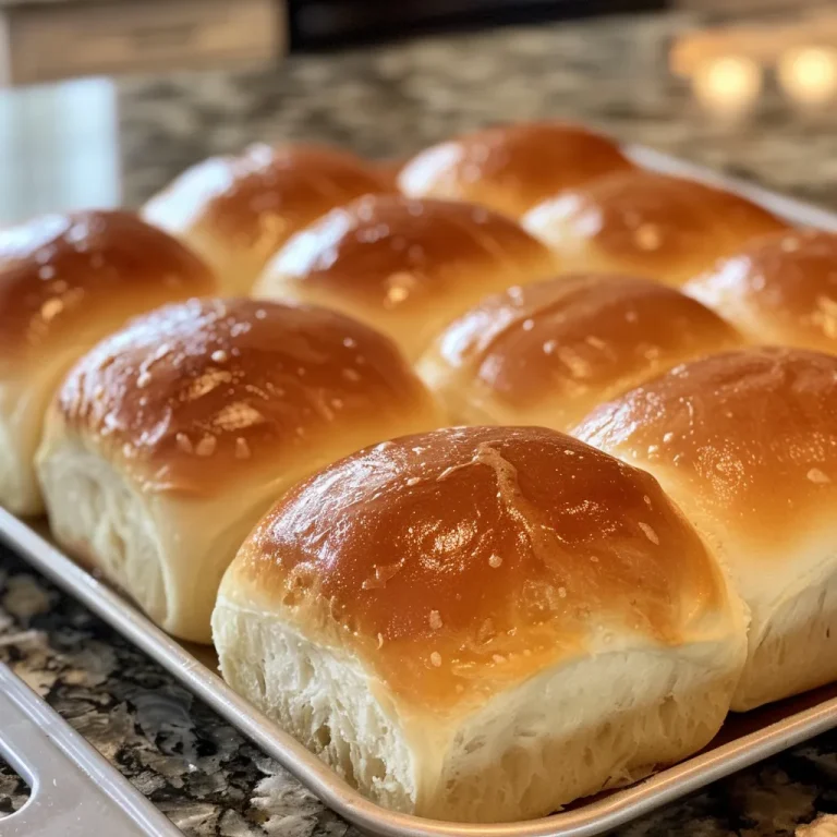 Close-up view of golden, fluffy milk bread rolls with a soft crust.