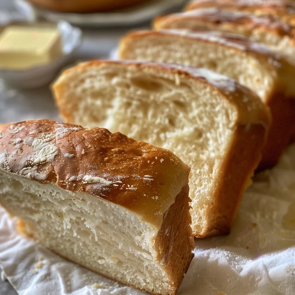 Juicy and delicious sandwich bread loaf with a soft texture and golden crust.