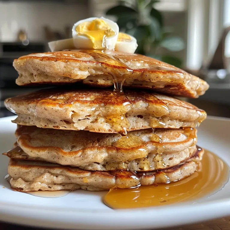 Beyond Breakfast The Pancake Adventure That Packs a Protein Punch Fluffy protein pancakes stacked on a plate, drizzled with syrup.