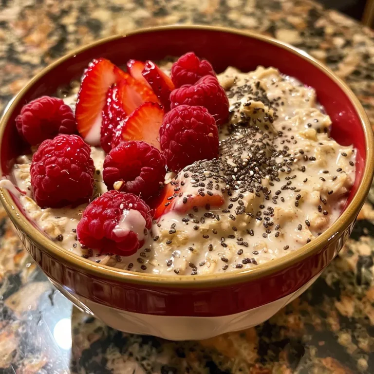 A Creamy Adventure Discovering Joy in Summer Berry Coconut Creamed Oats A close-up side view of a pudding pot filled with vibrant summer berries and creamy oats.