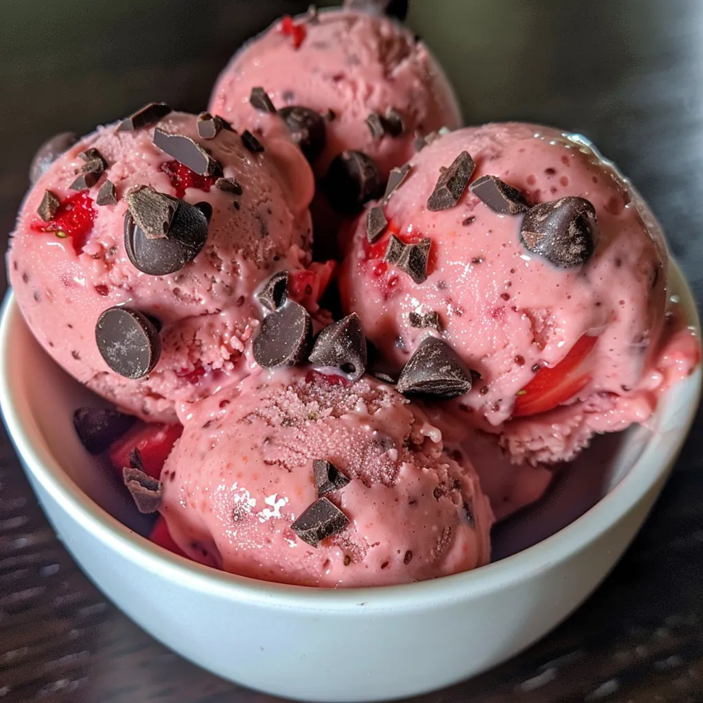 Juicy chocolate strawberry frozen yogurt bites displayed with a focus on their rich texture and vibrant colors, capturing the essence of the ingredients.