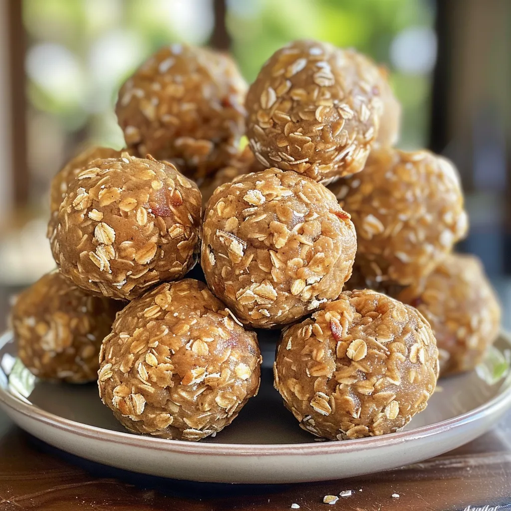 Side view of vanilla protein balls showcasing their chewy texture and golden color.