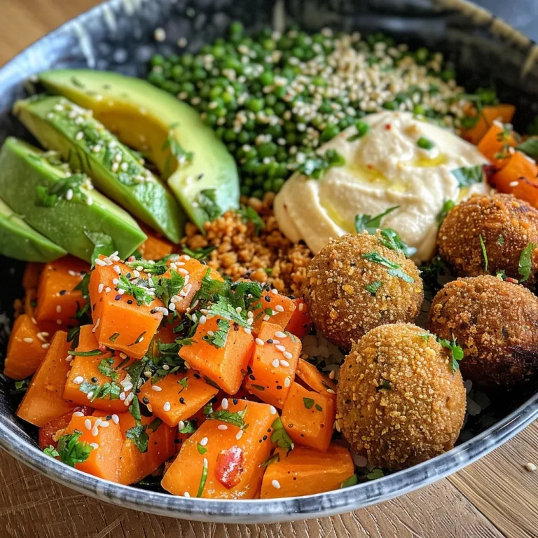 A Colorful Journey Discovering the Heart of the Veggie Couscous Bowl A vibrant Veggie couscous bowl with colorful ingredients, including butternut squash and avocado.