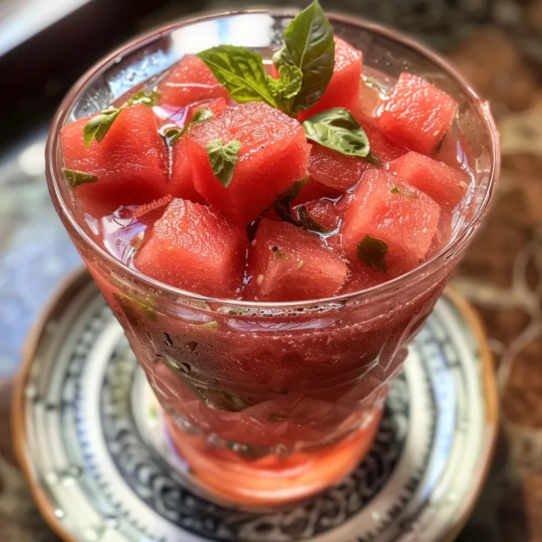 Sipping Sunshine A Refreshing Watermelon Lime Cooler Adventure Close-up of a vibrant Watermelon Lime Cooler in a clear glass with mint leaves.