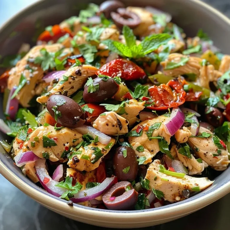 ['Close-up of a high protein chicken salad with diced apples and grapes.', 'Side view of a colorful chicken salad featuring celery and pecans.', 'Juicy chicken salad with Greek yogurt dressing and fresh ingredients.', 'Detailed shot of a nutritious chicken salad bowl with vibrant garnishes.']