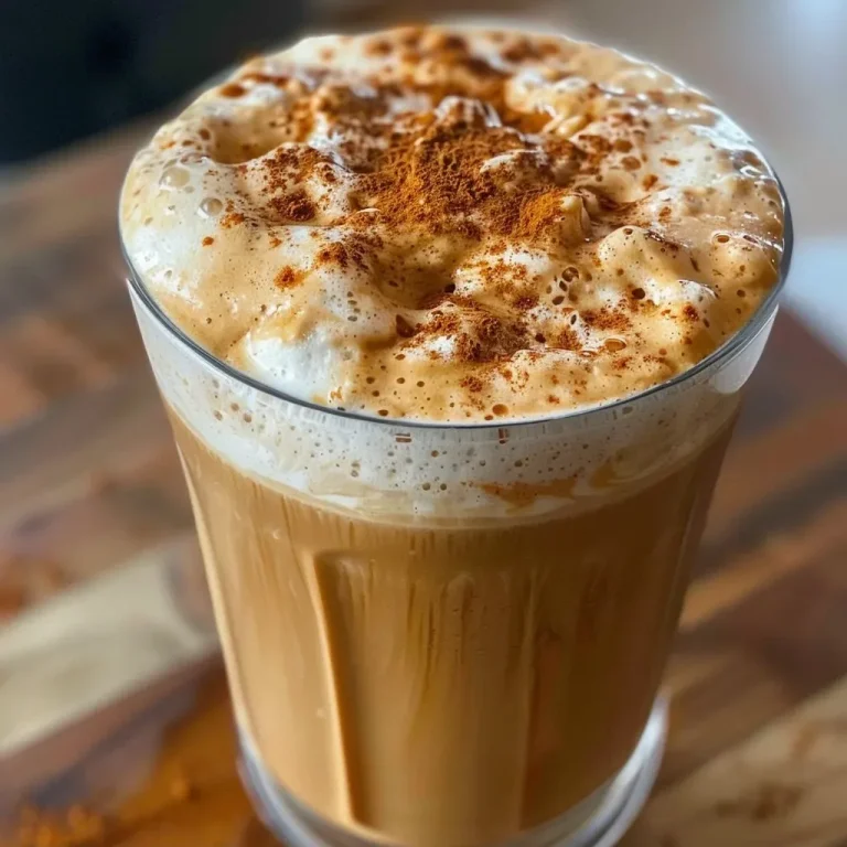 ['Close-up view of creamy pumpkin protein cold foam atop cold brew coffee in a clear glass.', 'Side view of a delicious pumpkin protein cold foam drink, highlighting its texture and color.', 'Juicy pumpkin protein cold foam layered over cold brew coffee, garnished with pumpkin pie spice.', 'A vibrant close-up of pumpkin protein cold foam in a glass, with a hint of autumn spices.']