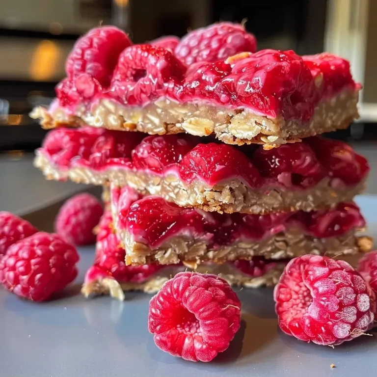 ['Close-up view of raspberry yogurt bars with a golden crust and fresh raspberries.', 'Side view of a delicious raspberry yogurt bar showcasing its creamy filling and crumbly base.', 'Juicy raspberry yogurt bars displayed with a vibrant berry topping and rich texture.', 'Appetizing raspberry yogurt bars with visible layers of yogurt and raspberries in a rustic setting.']
