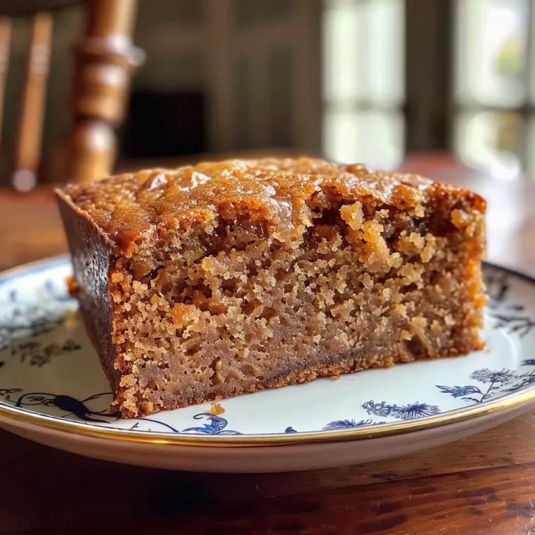 ['Close-up view of a moist Old-Fashioned Applesauce Cake with visible walnuts and cinnamon dusting.', 'Side view of a slice of juicy Applesauce Cake showcasing its texture and rich color.', 'Delicious slice of Applesauce Cake with a moist interior and topped with a sprinkle of cinnamon.', 'Textured side profile of a homemade Applesauce Cake, highlighting its golden brown crust and soft crumb.']