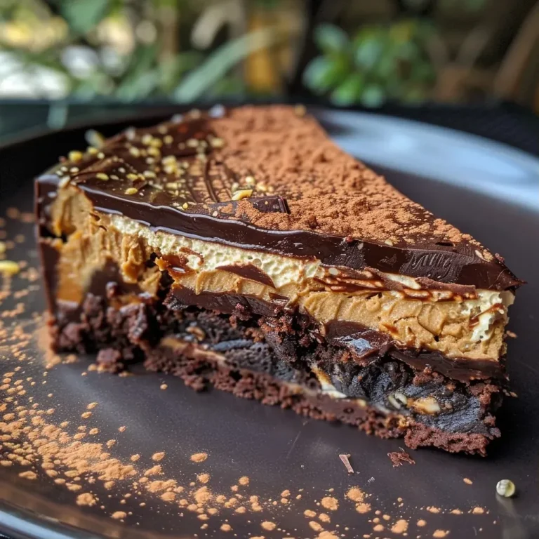 ['Close-up side view of a chocolate pumpkin torte showcasing a smooth, glossy finish.', 'Flourless chocolate pumpkin torte with a rich, dark color and slight dusting of cocoa powder.', 'Side view of a decadent chocolate dessert highlighting the creamy texture and layered appearance.', 'Detailed view of a delicious chocolate pumpkin torte with visible almond butter and chocolate layers.']