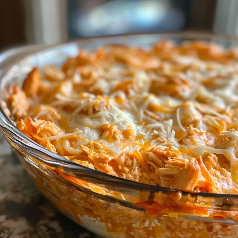 ['A close-up view of Greek Yogurt Buffalo Chicken Dip served in a bowl, featuring shredded chicken and cheese.', 'A side photo of creamy Greek Yogurt Buffalo Chicken Dip topped with melted cheese and garnished.', 'A detailed shot of a bowl filled with colorful Greek Yogurt Buffalo Chicken Dip, showcasing its creamy texture.', 'An appetizing side angle of Greek Yogurt Buffalo Chicken Dip with visible chunks of chicken and spices.']