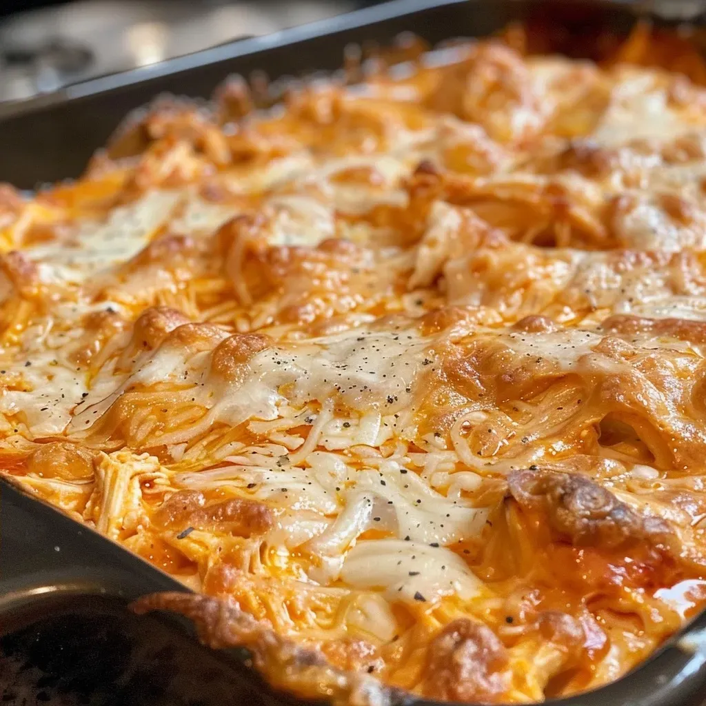 ['A close-up view of Greek Yogurt Buffalo Chicken Dip served in a bowl, featuring shredded chicken and cheese.', 'A side photo of creamy Greek Yogurt Buffalo Chicken Dip topped with melted cheese and garnished.', 'A detailed shot of a bowl filled with colorful Greek Yogurt Buffalo Chicken Dip, showcasing its creamy texture.', 'An appetizing side angle of Greek Yogurt Buffalo Chicken Dip with visible chunks of chicken and spices.']