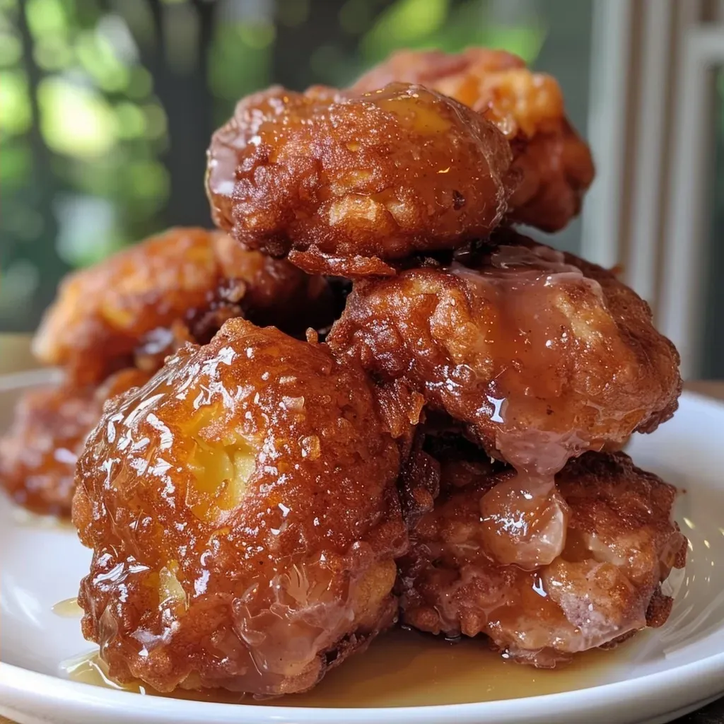 ['Close-up of healthy sugar-free apple fritters on a plate, showcasing diced apples.', 'Side view of golden brown apple fritters, garnished with a sprinkle of cinnamon.', 'Juicy apple fritters with a tender texture, highlighting the use of oats and rice flour.', 'Delicious sugar-free apple fritters arranged neatly, emphasizing their gluten-free nature.']
