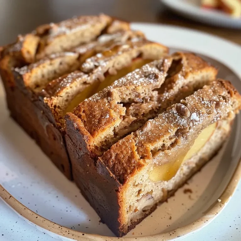 ['Close-up view of high protein apple cinnamon bread with a golden-brown crust.', 'A slice of apple cinnamon bread revealing diced apples and a soft texture.', 'Side view of freshly baked apple cinnamon bread showcasing its moist and fluffy interior.', 'High protein apple cinnamon bread with a sprinkle of cinnamon on top, set on a wooden board.']