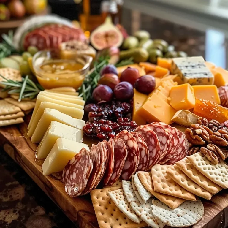 ['Close-up view of a lactose-free charcuterie board featuring cheeses, nuts, and fruits.', 'Side view of a vibrant lactose-free charcuterie board with various cheeses and dried fruits.', 'Colorful lactose-free charcuterie board showcasing cheeses, honey, and seasonal fruits.', 'Detailed image of a lactose-free charcuterie spread with cheeses, meats, and fall produce.']