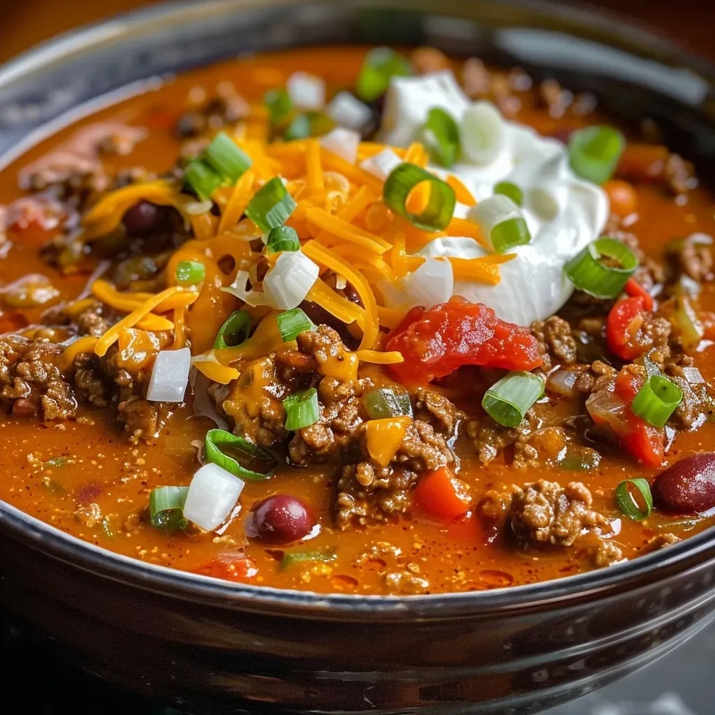 ['Close-up of a bowl of Pumpkin Chili with black beans and chickpeas.', 'Side view image of a hearty Pumpkin Chili topped with herbs.', 'Detailed shot of a colorful Pumpkin Chili in a rustic bowl.', 'Vibrant Pumpkin Chili with black beans and chickpeas on a wooden table.']