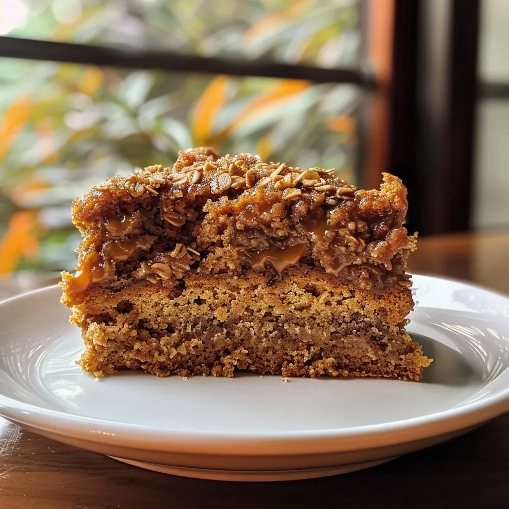 ['A slice of Pumpkin Coffee Cake with a moist texture on a white plate.', 'Close-up view of Pumpkin Coffee Cake showcasing its golden-brown top and crumbly surface.', 'A side view of a piece of Pumpkin Coffee Cake, highlighting its rich pumpkin color and spices.', 'A delicious slice of Pumpkin Coffee Cake topped with a light dusting of powdered sugar.']