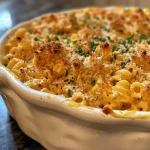 ['Close-up view of creamy pumpkin mac and cheese in a bowl with chives on top.', 'Side shot of pumpkin mac and cheese with pasta shells and melted cheese, garnished with chives.', 'Juicy pumpkin mac and cheese served in a rustic bowl, showcasing its rich texture and color.', 'Delicious pumpkin mac and cheese dish with layers of cheese and vibrant orange pumpkin puree.']