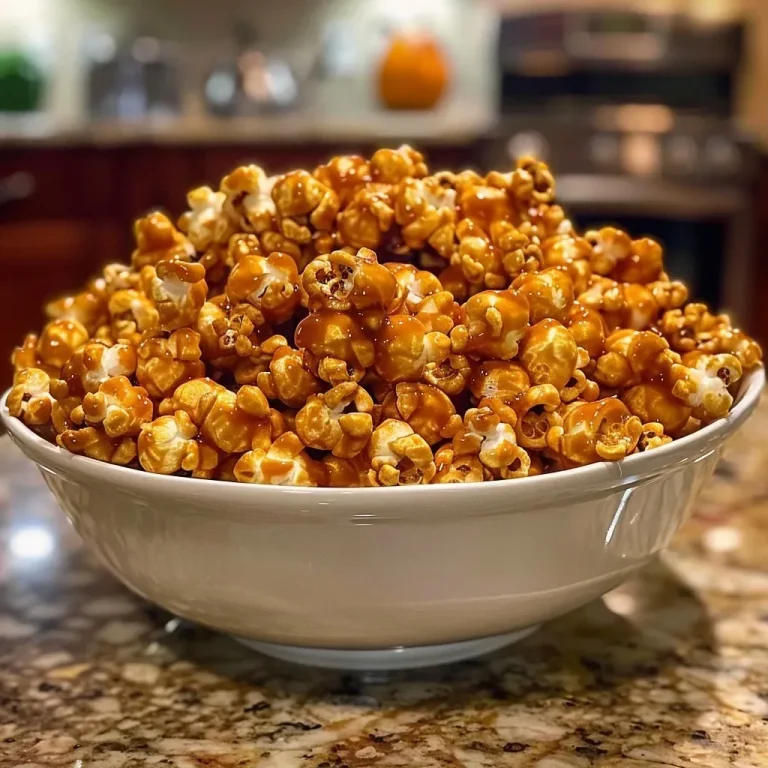 ['Close-up side view of caramel corn coated in pumpkin pie spice.', 'Juicy, golden caramel corn with a sprinkling of pumpkin pie spice.', 'A detailed shot of pumpkin pie spiced caramel corn in a bowl.', 'Side view of crunchy caramel corn with vibrant pumpkin pie flavors.']
