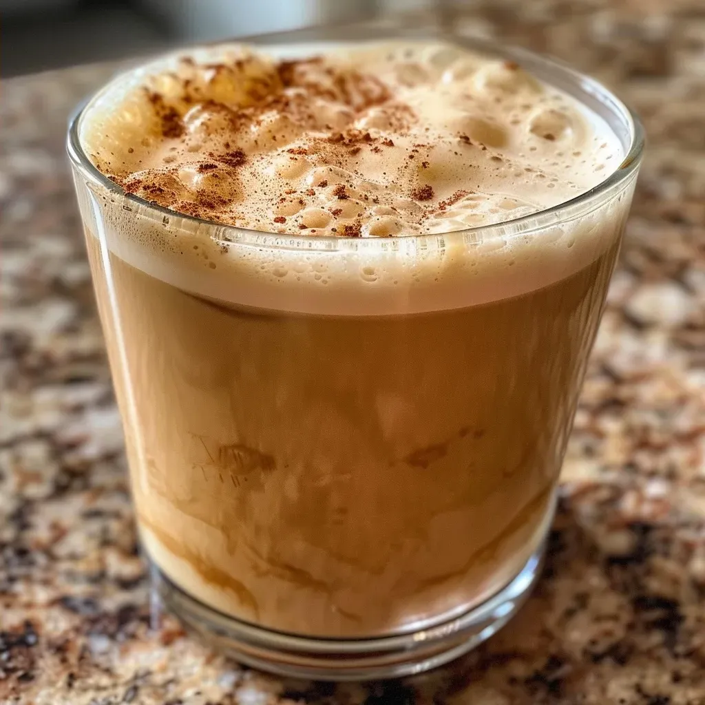 ['Close-up of a Pumpkin Spice Cold Brew in a glass, showcasing its creamy texture and pumpkin spice topping.', 'Side view of a Pumpkin Spice Cold Brew, highlighting layers of coffee and milk with pumpkin puree visible.', 'Detailed shot of a Pumpkin Spice Cold Brew, featuring spices sprinkled on top and a glass filled with a rich, frothy drink.', 'Vibrant image of a Pumpkin Spice Cold Brew served in a clear glass, garnished with cinnamon and creamy layers.']