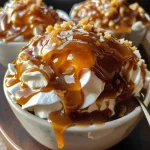 ['Close-up view of rich, glossy Salted Bourbon Caramel Sauce in a glass jar.', 'Side shot of a decadent Salted Bourbon Caramel Sauce with a drizzle effect.', 'Vivid depiction of Salted Bourbon Caramel Sauce flowing from a spoon.', 'Close-up of Salted Bourbon Caramel Sauce showcasing smooth texture and sheen.']