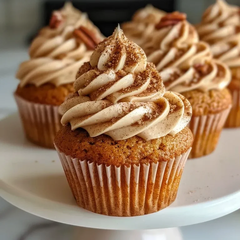 ['Side view close-up of spice cupcakes topped with cream cheese frosting and chopped pecans.', 'Delicious spice cupcakes with a creamy frosting, showcasing a moist texture and garnished with nuts.', 'Close-up shot of beautifully frosted spice cupcakes arranged neatly, highlighting their rich colors.', 'A tempting side view of spice cupcakes featuring a smooth cream cheese topping and a sprinkle of pecans.']
