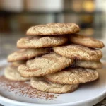 ['Close-up view of freshly baked Spiced Snickerdoodles, golden brown with a sugary coating.', 'Side view of soft and chewy Spiced Snickerdoodles, sprinkled with cinnamon sugar.', 'Juicy Spiced Snickerdoodles displayed on a plate, showcasing their textured surface.', 'Delicious Spiced Snickerdoodles with a warm, inviting appearance, ready to be enjoyed.']