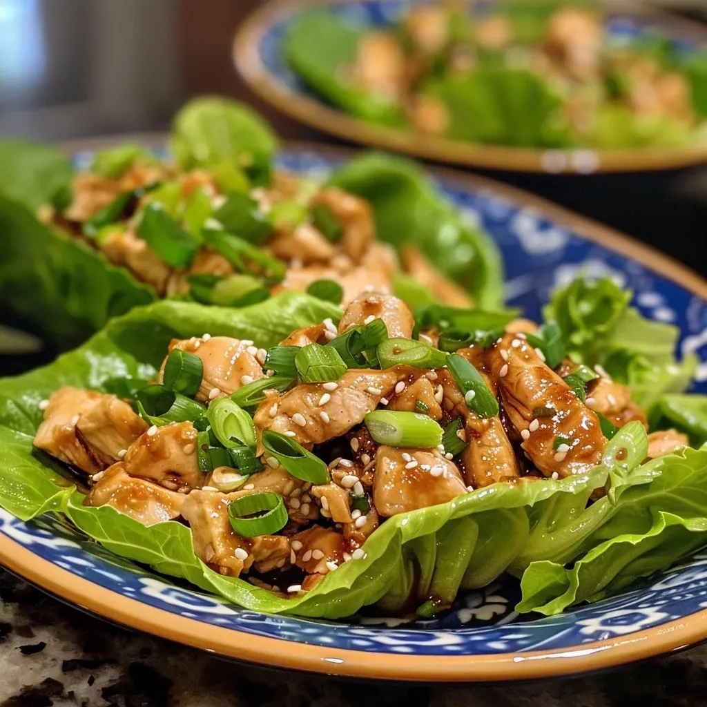 Asian Chicken Lettuce Wraps