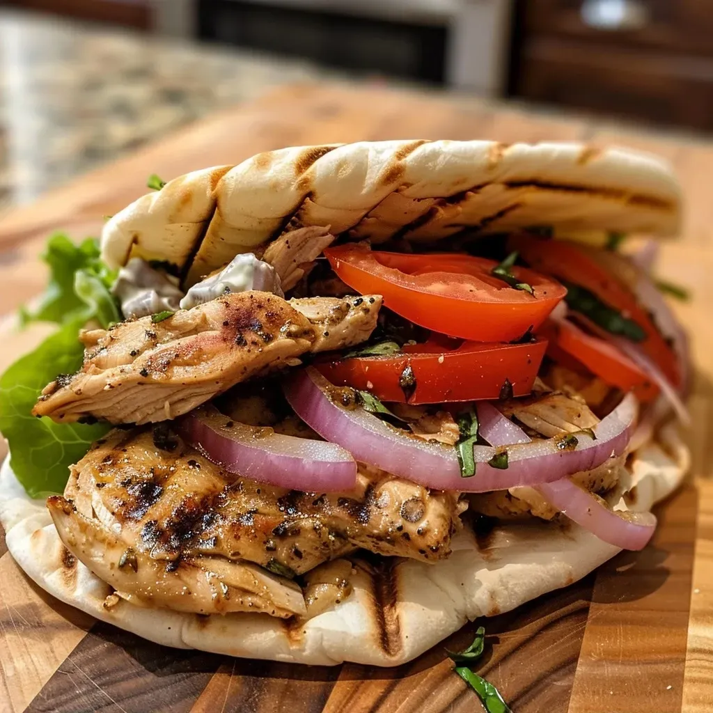 Authentic Greek Chicken Gyros
