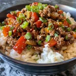 Beef And Pepper Rice Bowl
