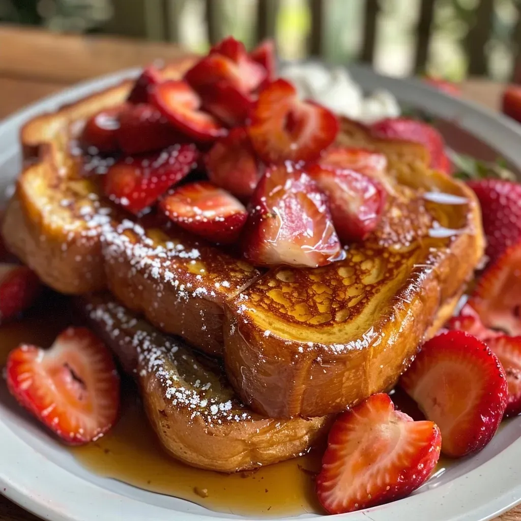 Brioche French Toast with Strawberries